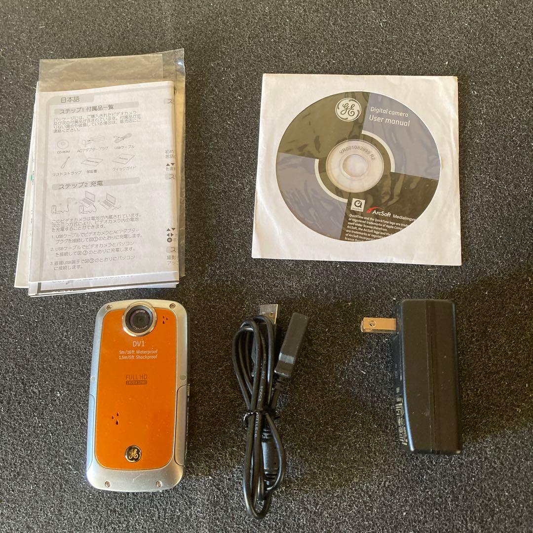 GE DV1 ビデオカメラ 本体 充電器付き