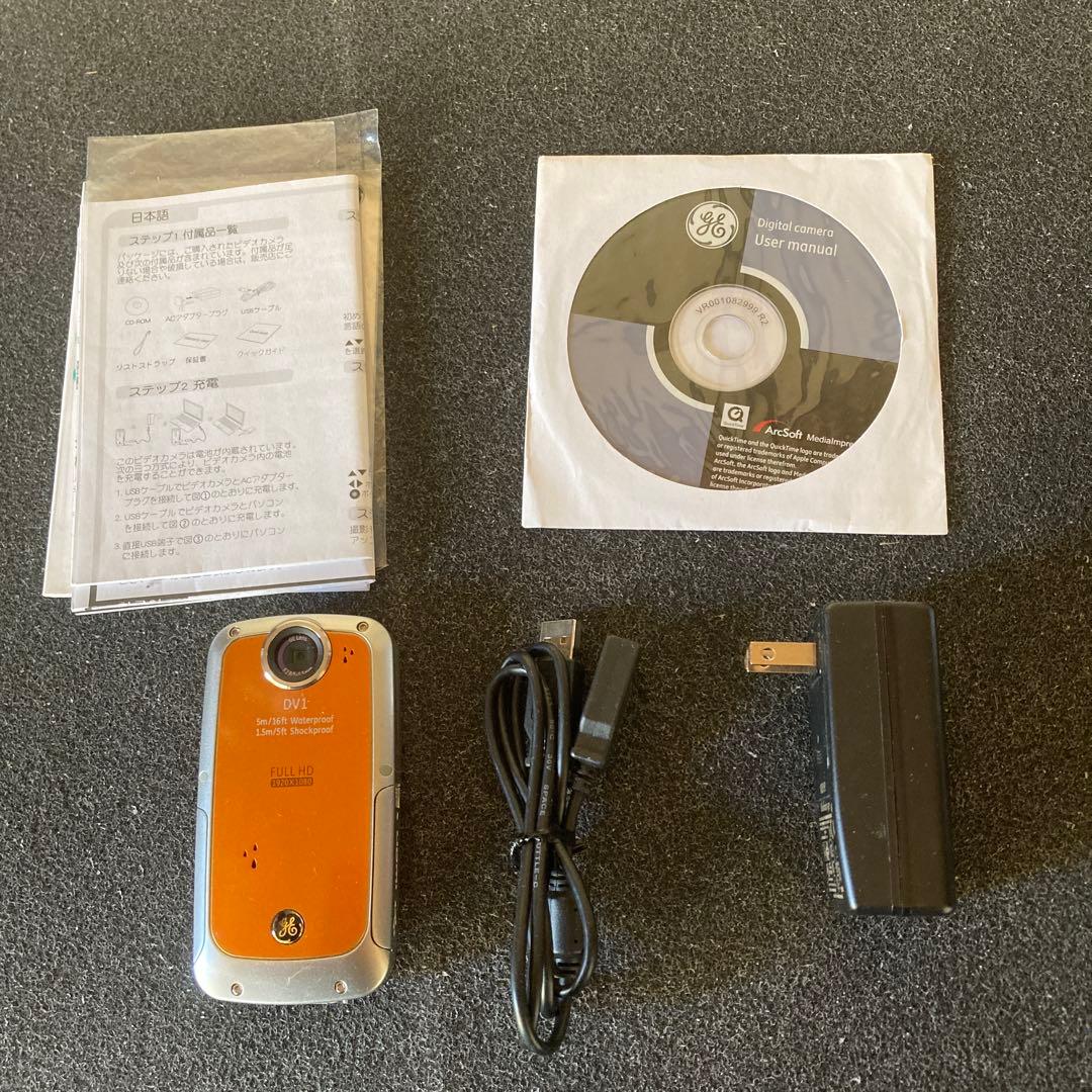 GE DV1 ビデオカメラ 本体 充電器付き