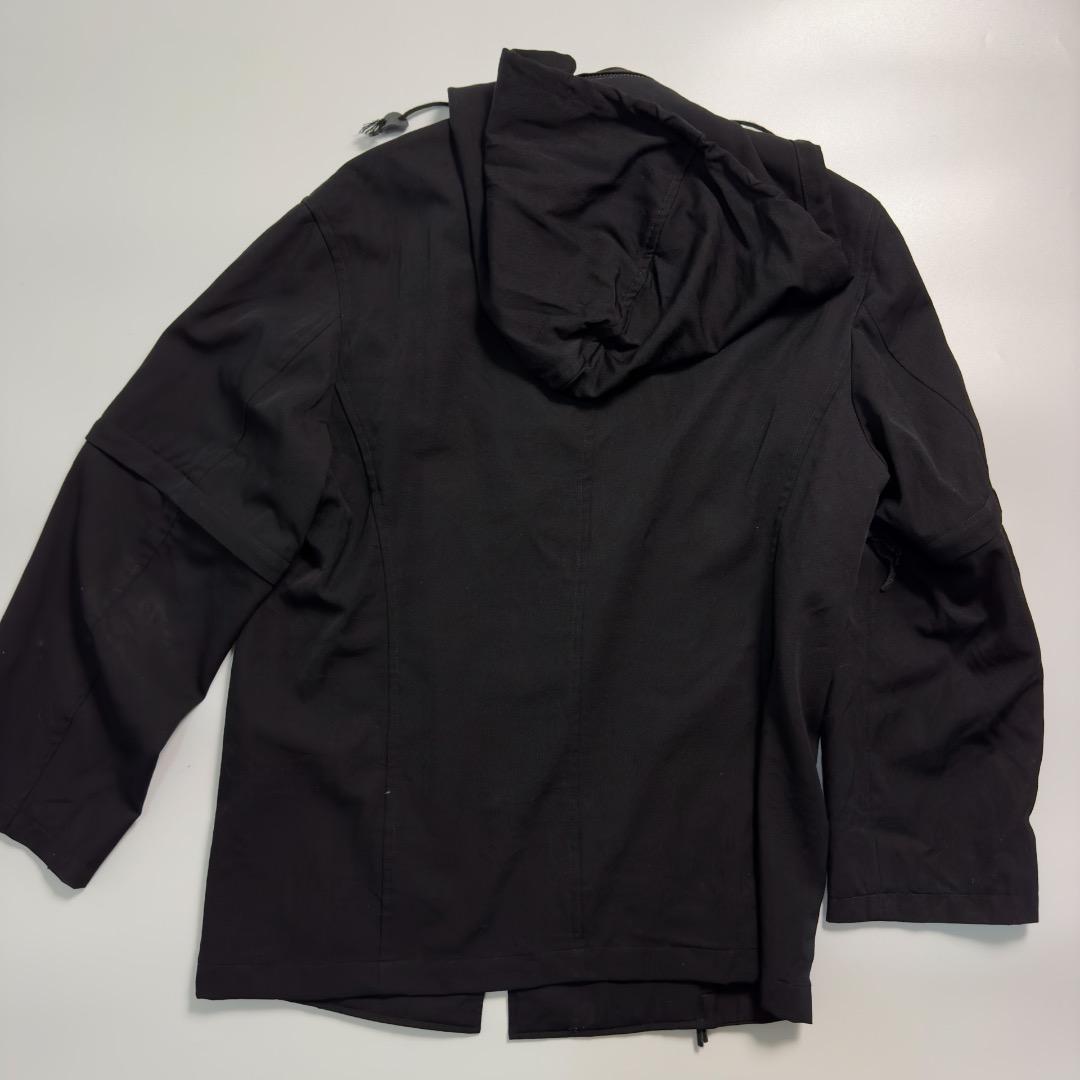 ヨウジヤマモト プールオム 黒 フード付きジャケット アーカイブ