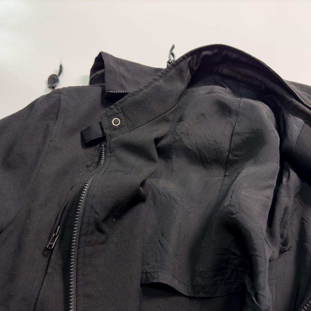 ヨウジヤマモト プールオム 黒 フード付きジャケット アーカイブ