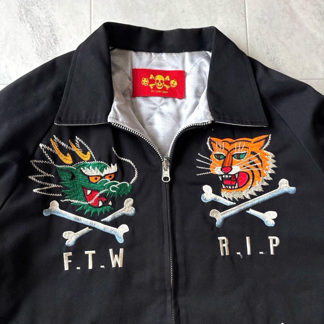 【超希少】クリームソーダ ベトジャン リーゼントドラゴン リバーシブル 襟付 L