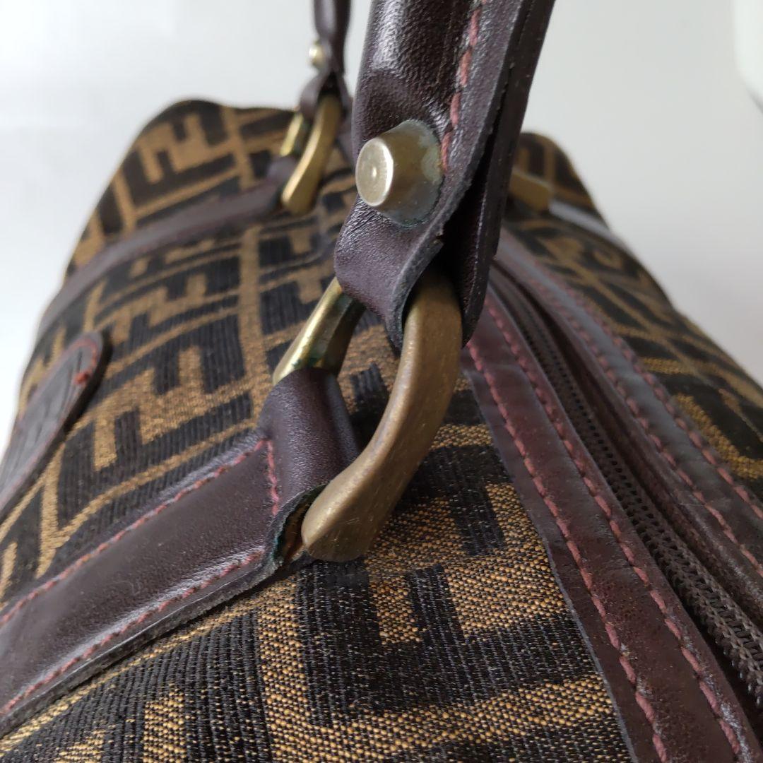 FENDI フェンディ ミニボストンバッグ ズッカ柄 ヴィンテージ