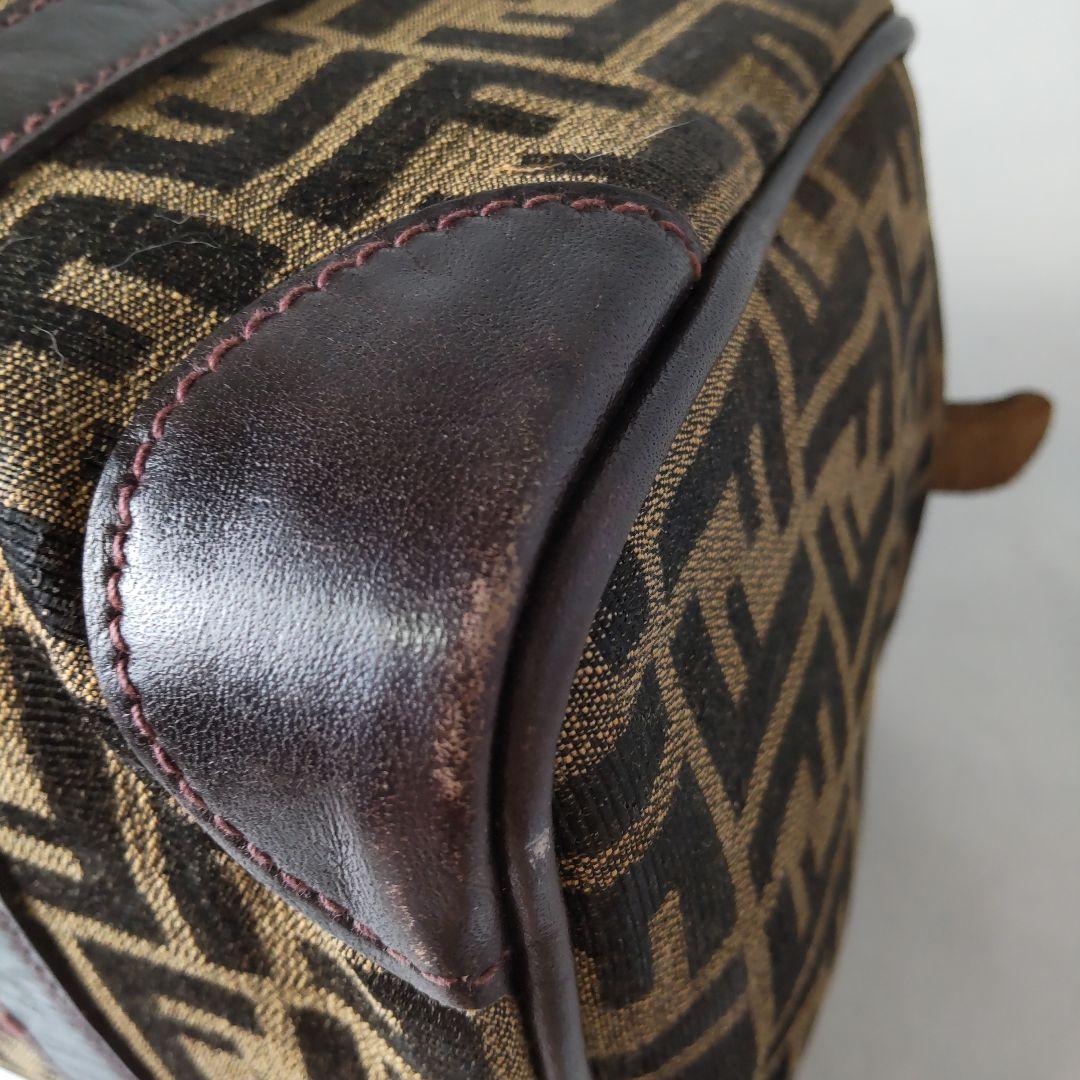 FENDI フェンディ ミニボストンバッグ ズッカ柄 ヴィンテージ