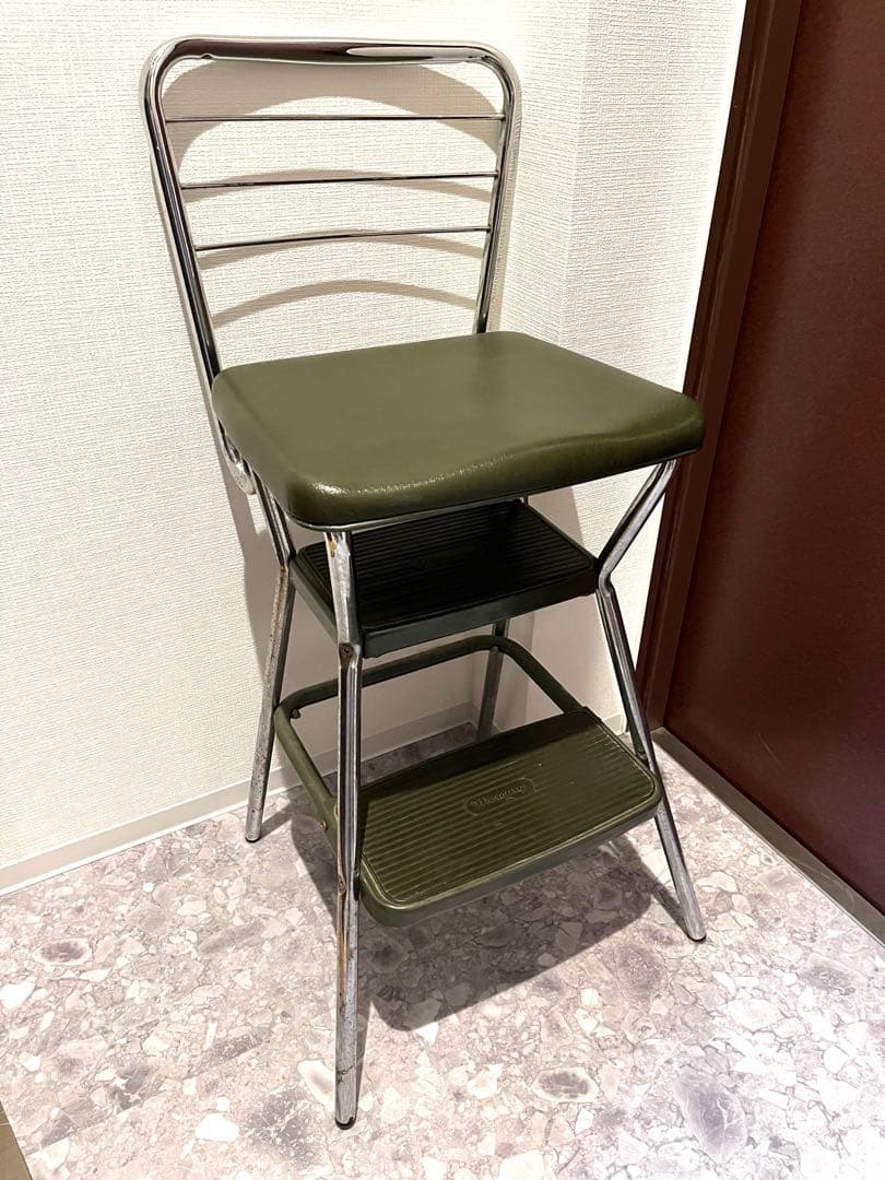 Mercury マーキュリー折りたたみ椅子 踏台　グリーン　ダルトン スツール