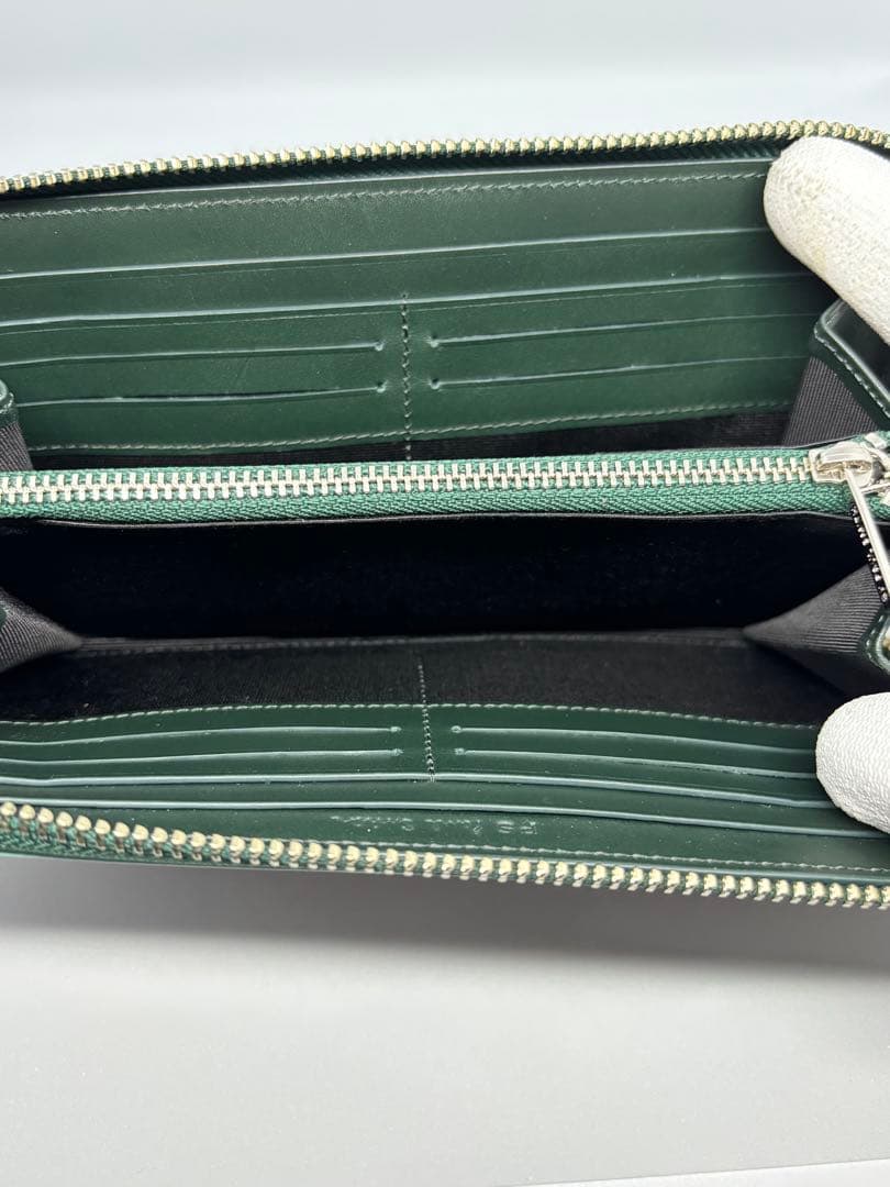 ポールスミス Paul Smith 長財布 ダークグリーン ラウンドファスナー