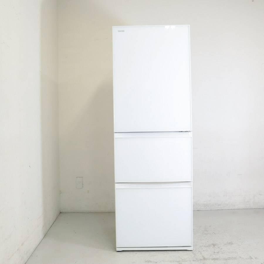 東芝 ベジータ 363L 3ドア 冷蔵庫 GR-R36SXV(EW) ホワイト