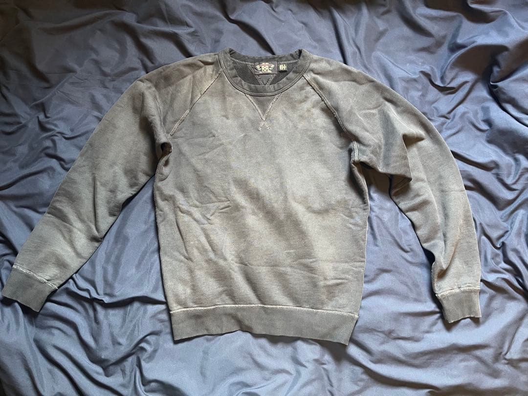 RRL / フレンチ テリー クルーネック (Black Indigo)