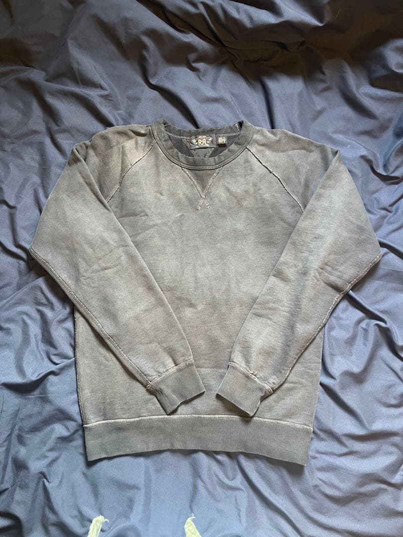 RRL / フレンチ テリー クルーネック (Black Indigo)