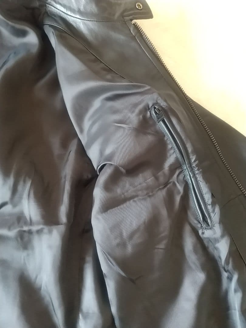 HUGO BOSS レザー シングル ライダースジャケット 革ジャン ラムレザー