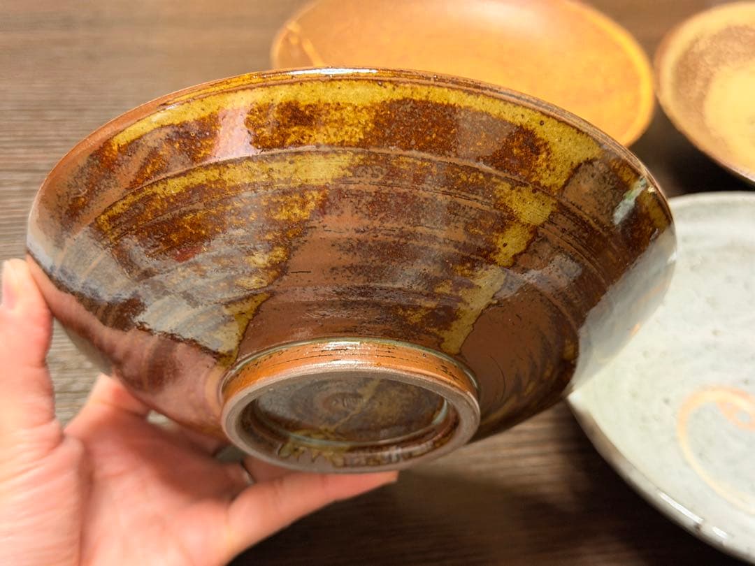 越前焼／皿／そば／新品