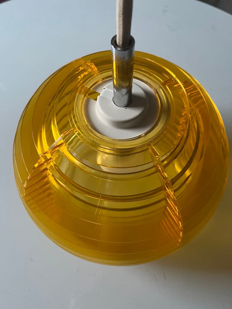 ヴィンテージ　70's ペンダントランプ　ミッドセンチュリー　スペースエイジ