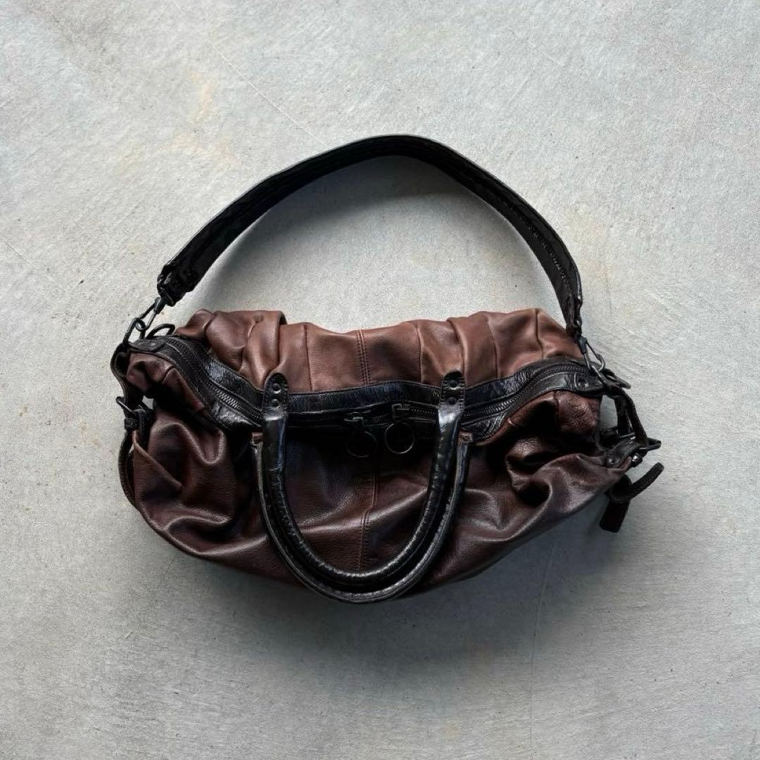 00s vintage hand bag shoulder y2k ダークウェア