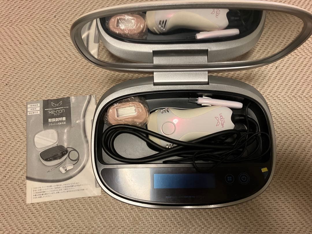 最終値下げ 売り切り KE-NON 脱毛器 本体と取扱説明書