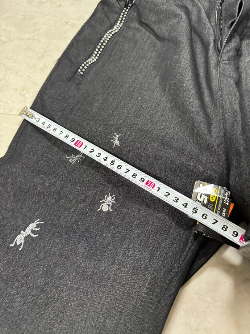 【ZEXスワロフスキー】⭐️激レア　上衣Ｍ・下L スノーボードウェアセット スカル