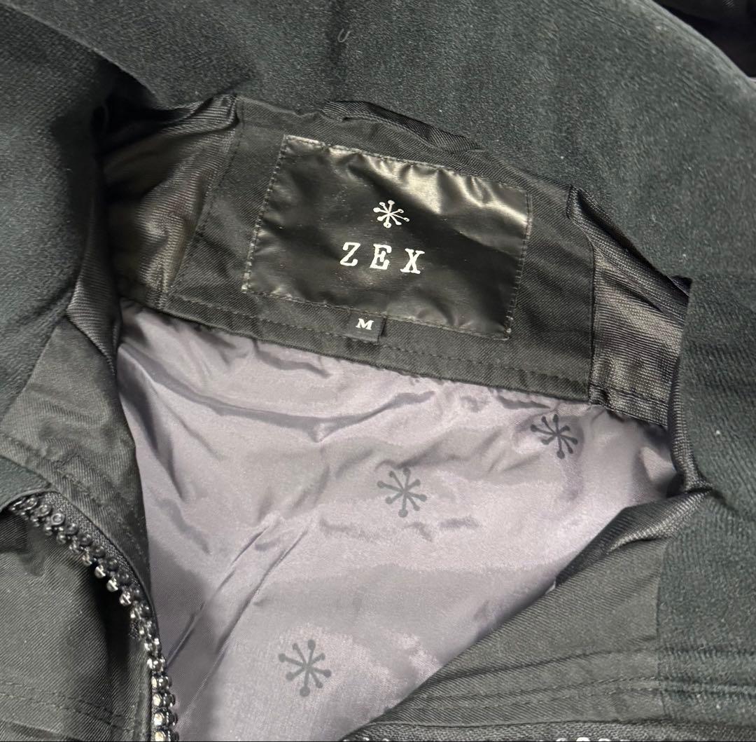 【ZEXスワロフスキー】⭐️激レア　上衣Ｍ・下L スノーボードウェアセット スカル