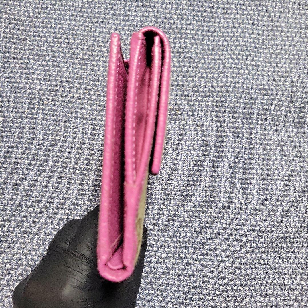 レア 極美品 GUCCI グッチ GGパターン キャンバス地 二つ折り財布