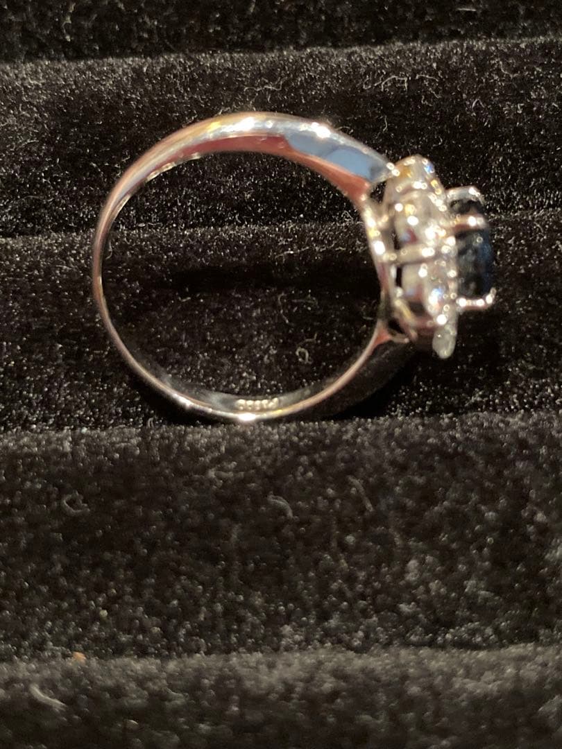 非加熱サファイア リング