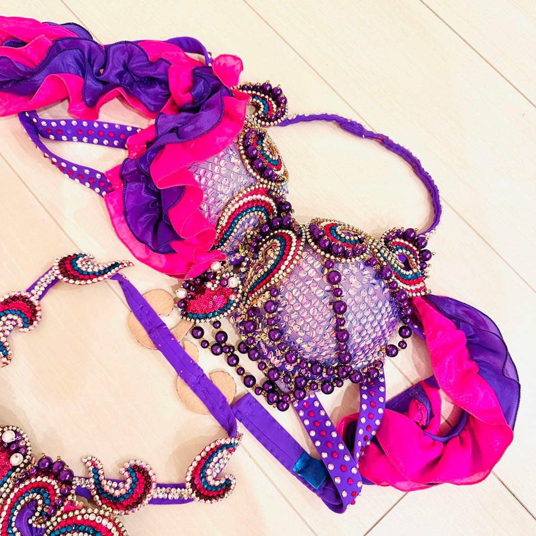 Halla ベリーダンス衣装　ピンクと紫