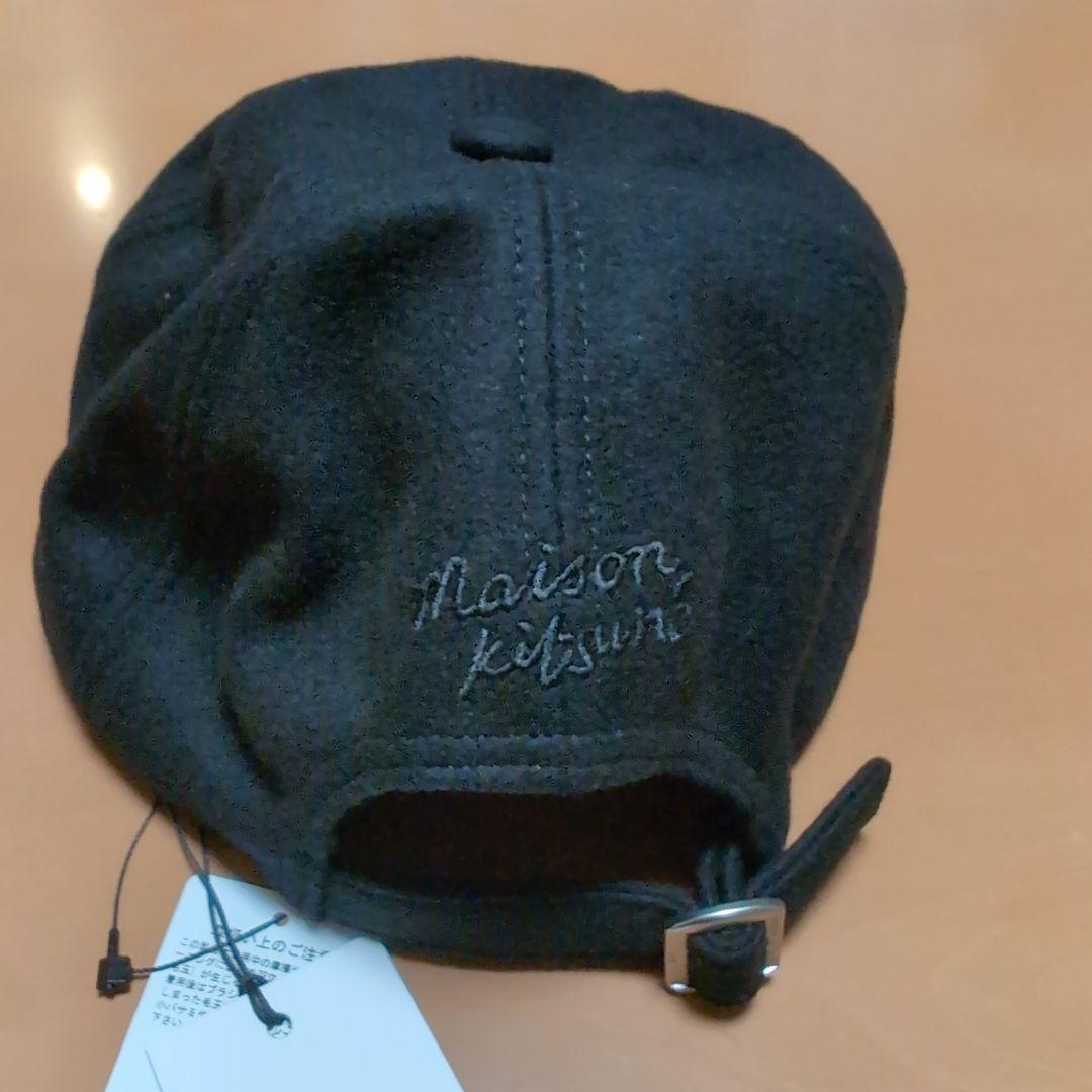 メゾン・キツネ　キャップ　ブラック