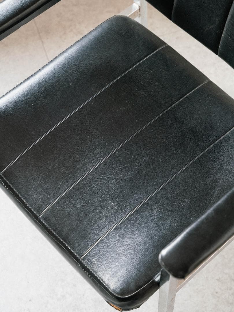 70-80's vintage オフィスチェア レザー ミッドセンチュリー 昭和