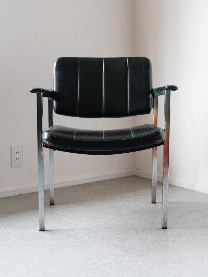 70-80's vintage オフィスチェア レザー ミッドセンチュリー 昭和