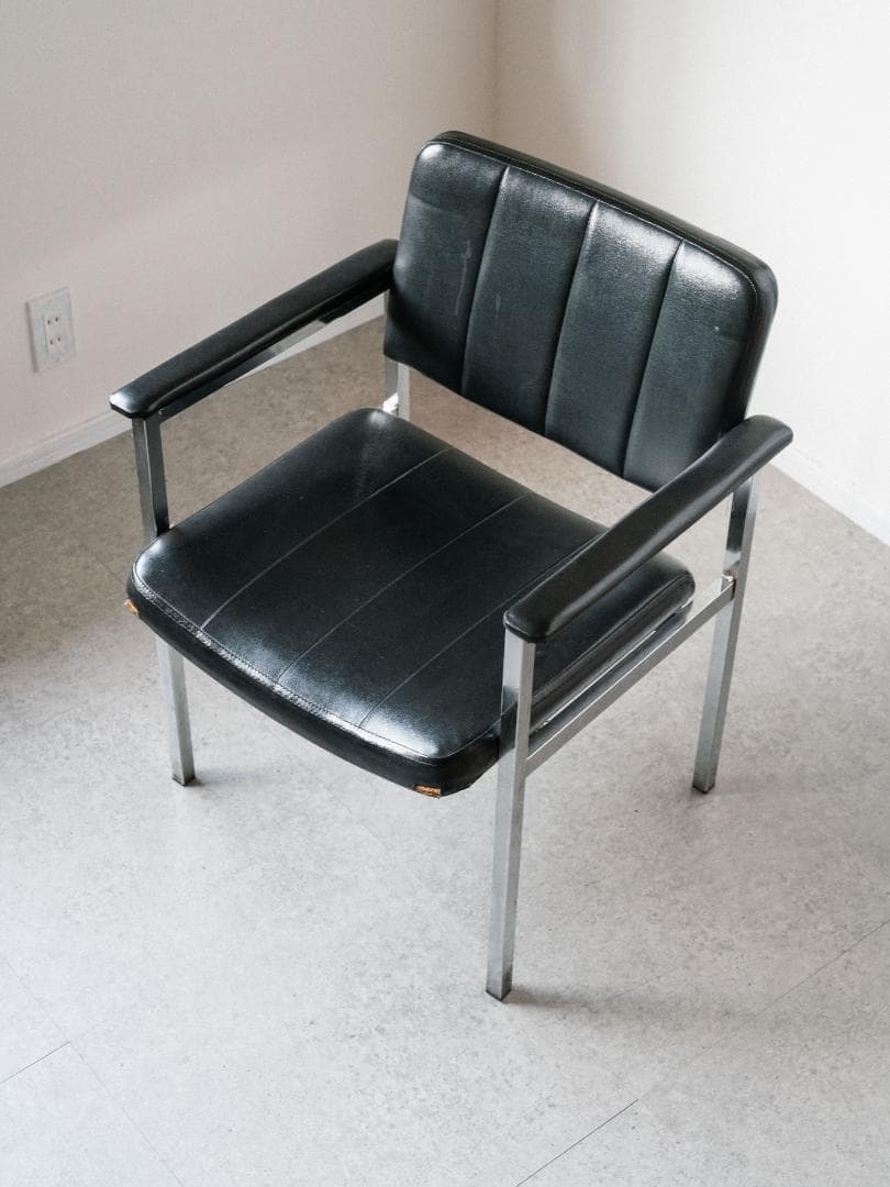 70-80's vintage オフィスチェア レザー ミッドセンチュリー 昭和