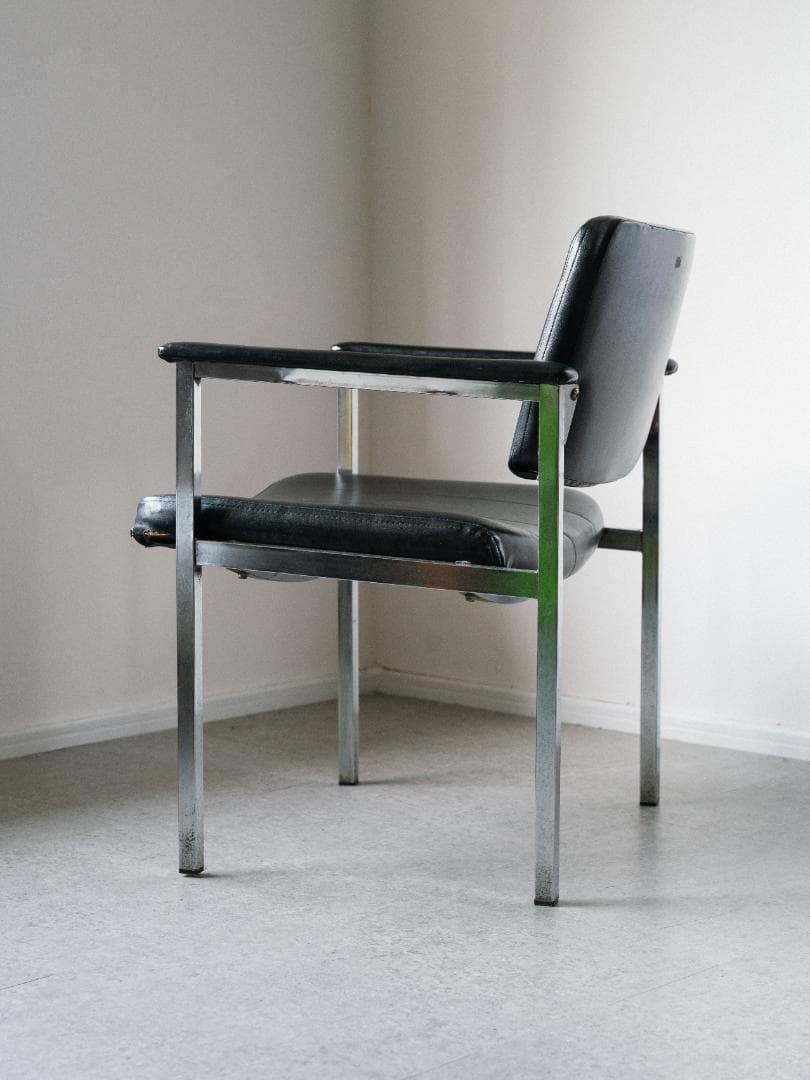 70-80's vintage オフィスチェア レザー ミッドセンチュリー 昭和