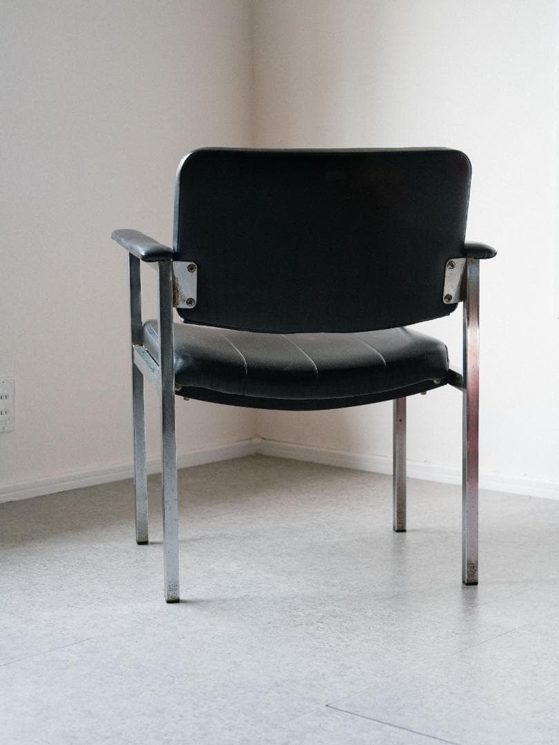 70-80's vintage オフィスチェア レザー ミッドセンチュリー 昭和