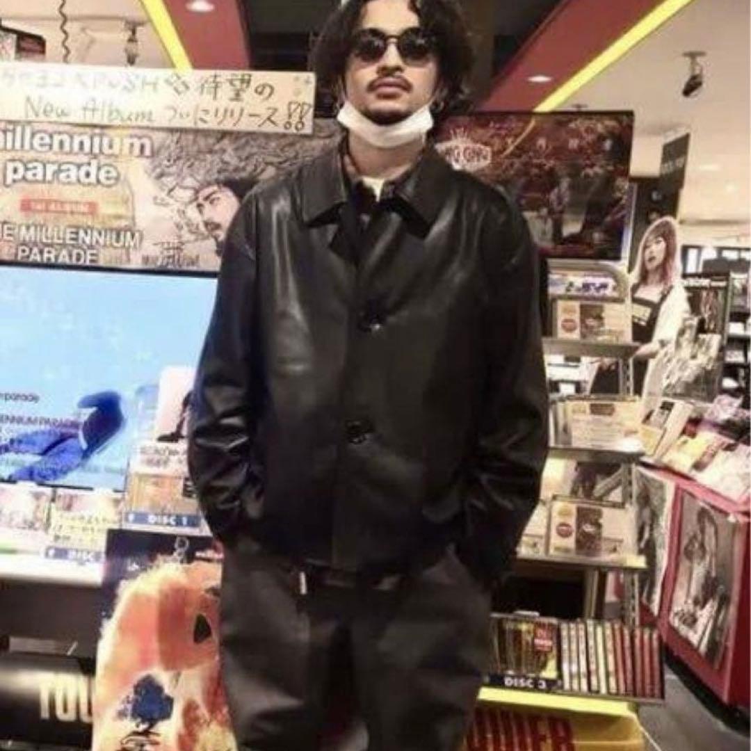 売り切ります常田大希KingGnuフェイクレザージャケット　カバーオール　Nハリ