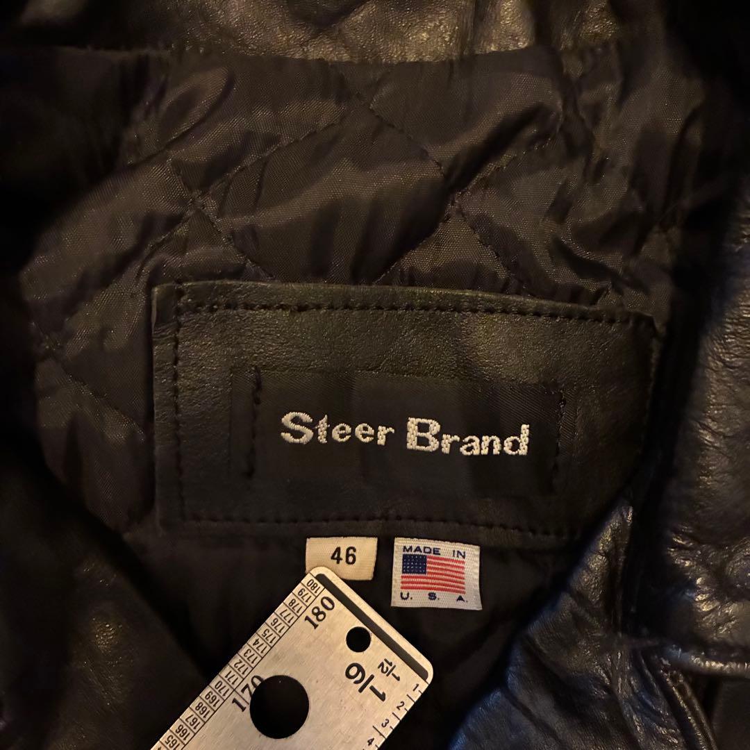 80s us vintage レザーダブルライダースジャケット 古着