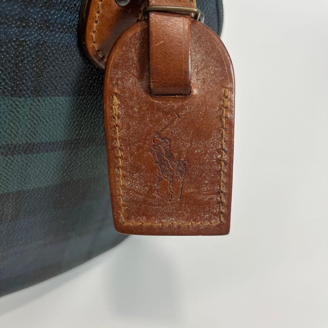 POLO RALPH LAUREN ミニボストンバッグ　PVC レザー