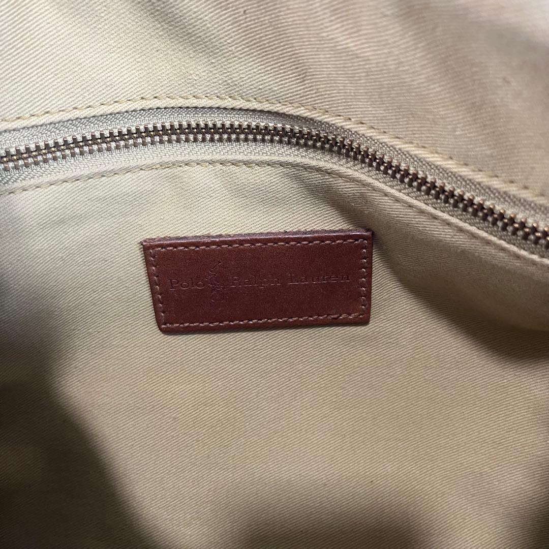 POLO RALPH LAUREN ミニボストンバッグ　PVC レザー