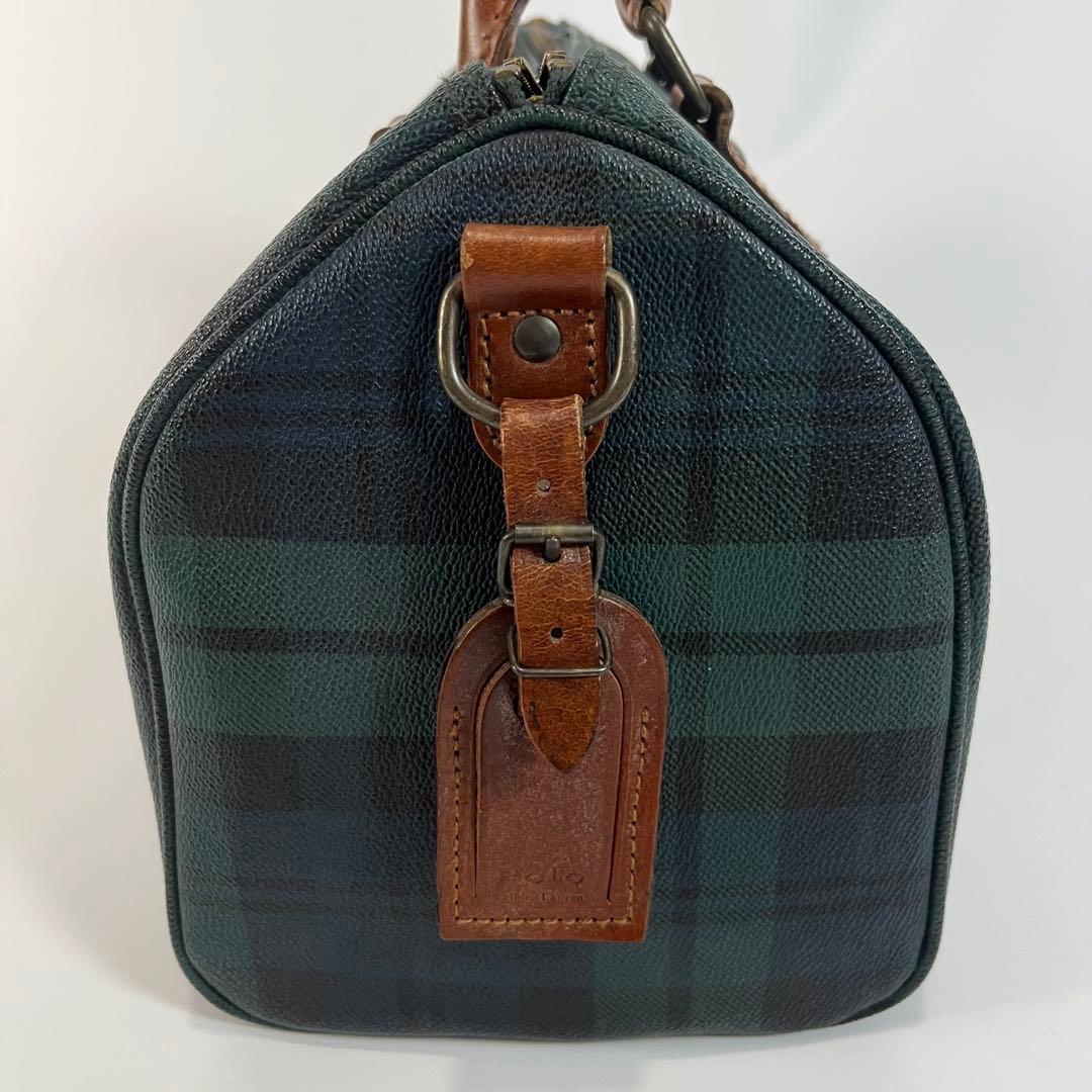 POLO RALPH LAUREN ミニボストンバッグ　PVC レザー