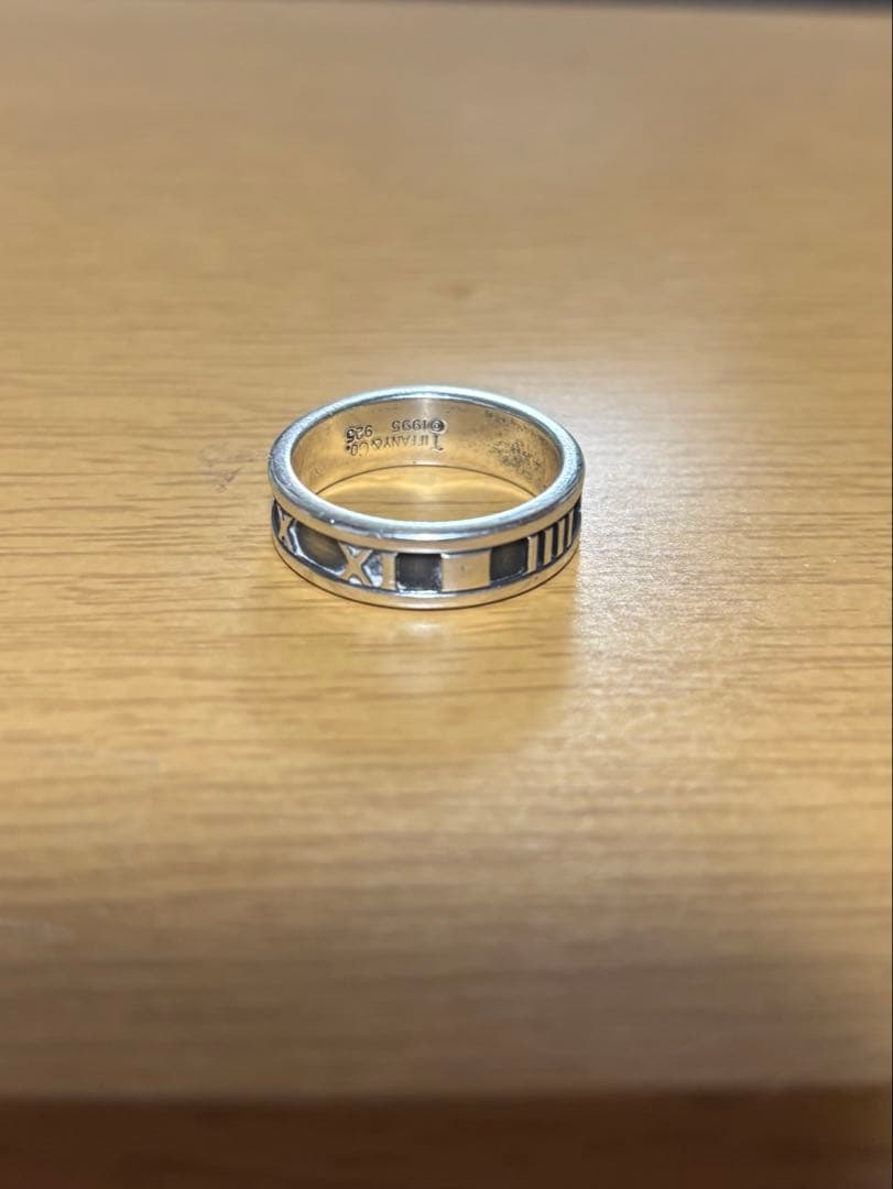 希少大きめサイズvintage Tiffanyアトラスリング