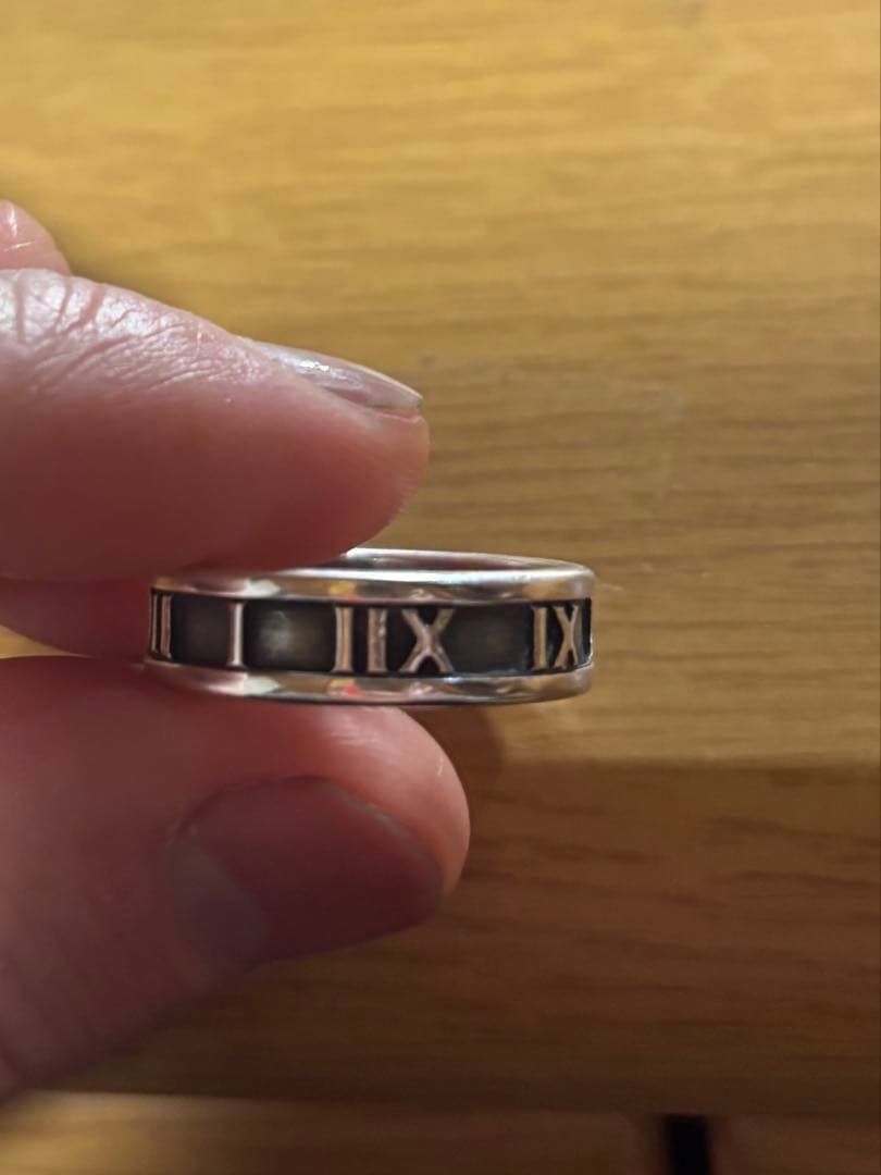 希少大きめサイズvintage Tiffanyアトラスリング