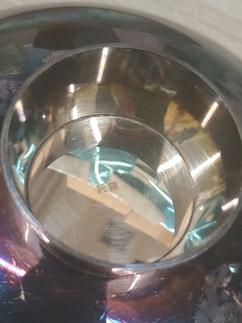 純銀 盃 5枚 約570g スクラップ　シルバー