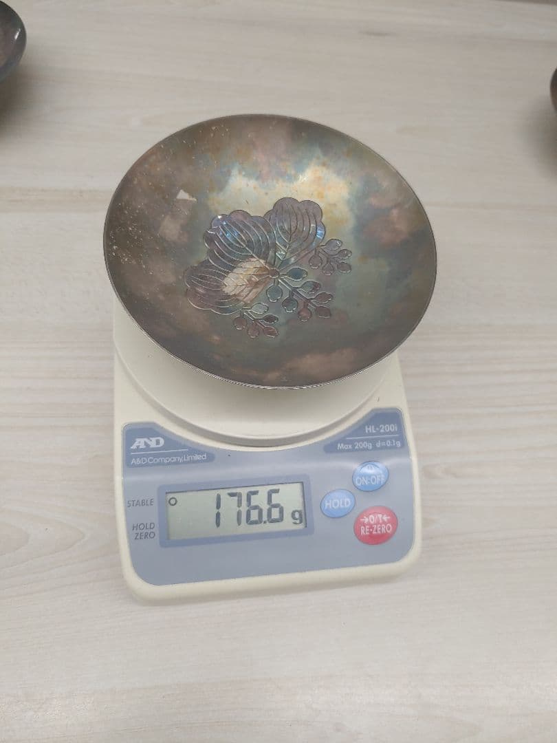 純銀 盃 5枚 約570g スクラップ　シルバー