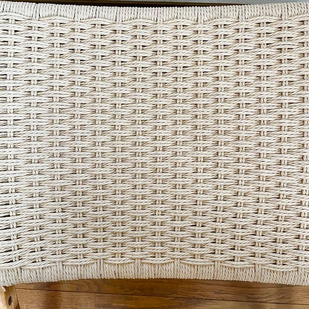 【新品】6johan フォールディングナチュラルロープチェア　ナチュラル