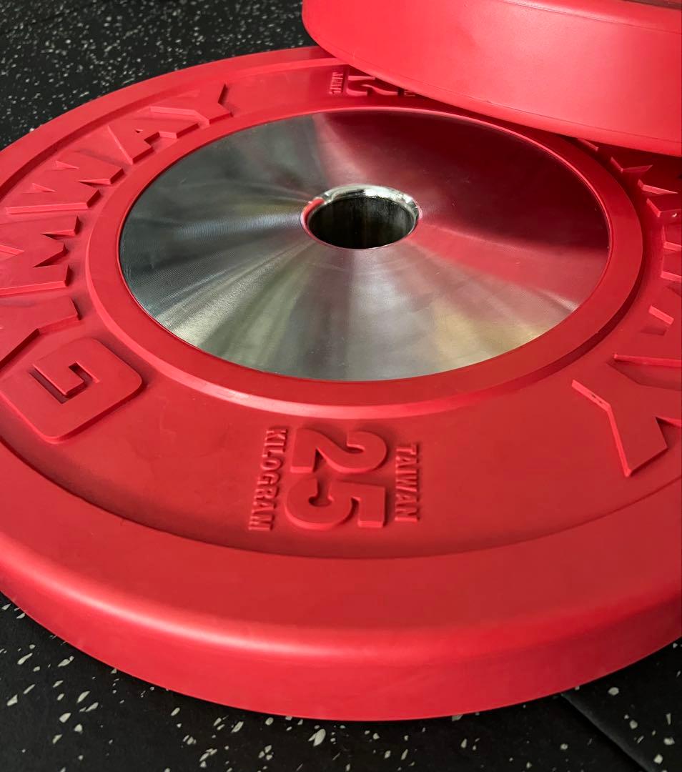 12/16まで ②GYMWAY コンペティションバンパープレート 25kg 1枚