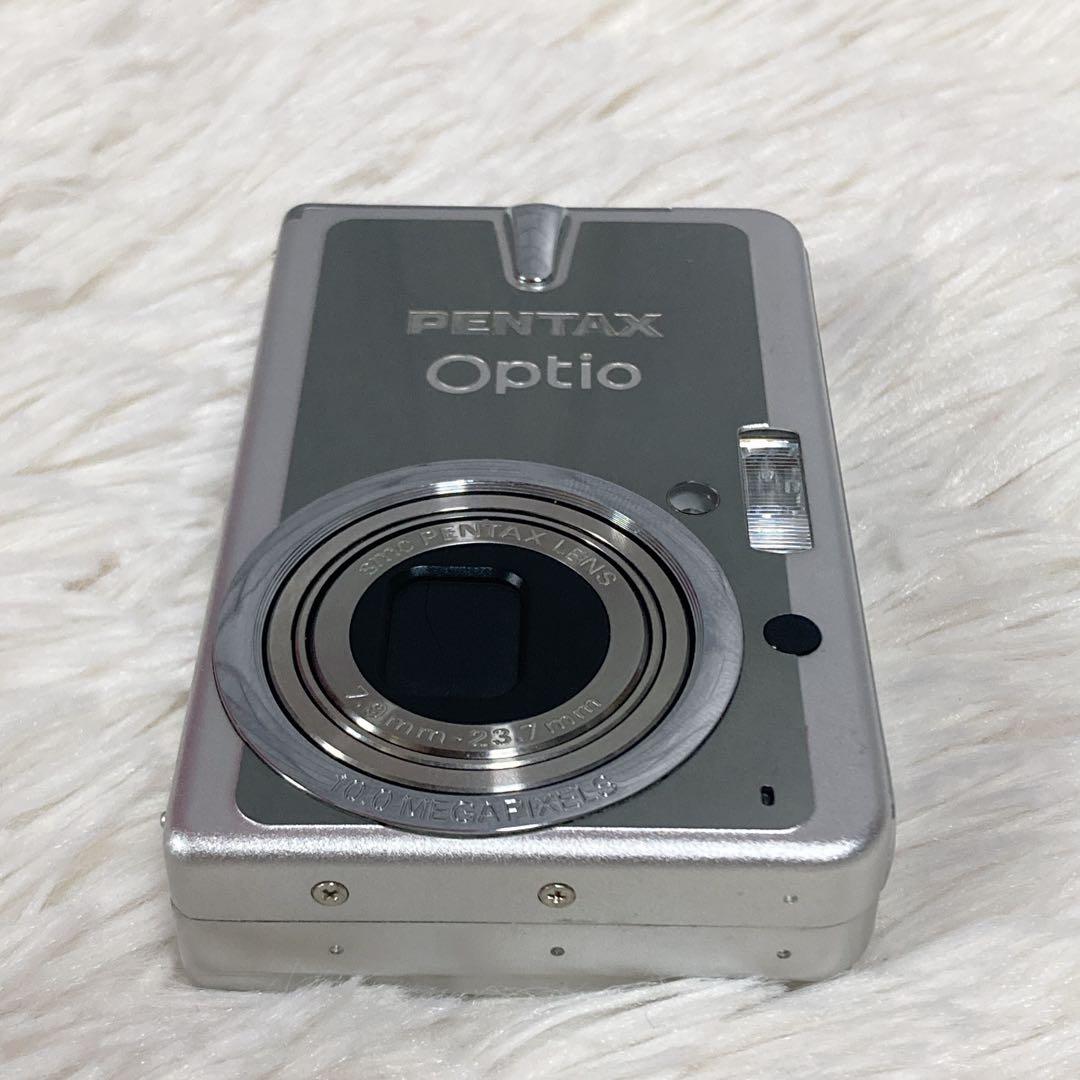 【極美品】 PENTAX ペンタックス Optio S10 デジカメ シルバー
