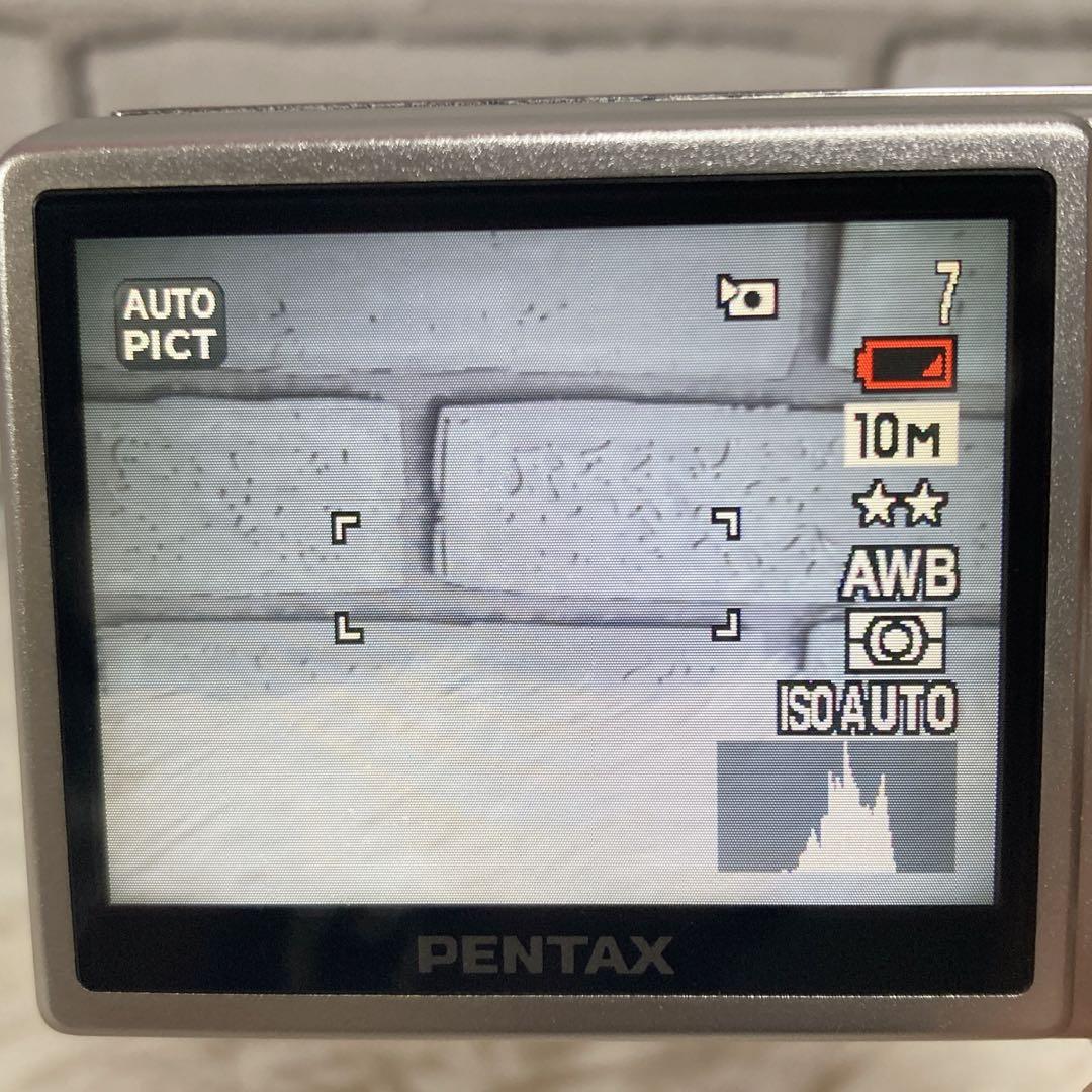 【極美品】 PENTAX ペンタックス Optio S10 デジカメ シルバー