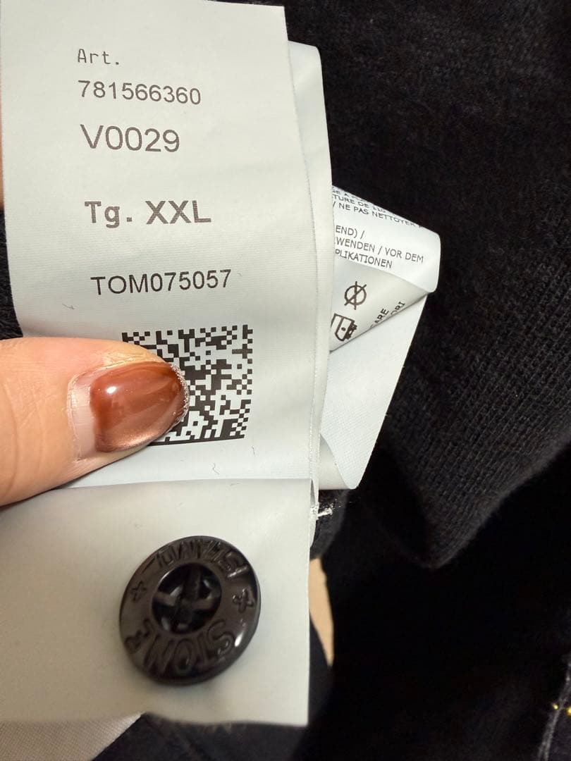 STONE  ストーンアイランド スウェットトレーナー 黒 XXL