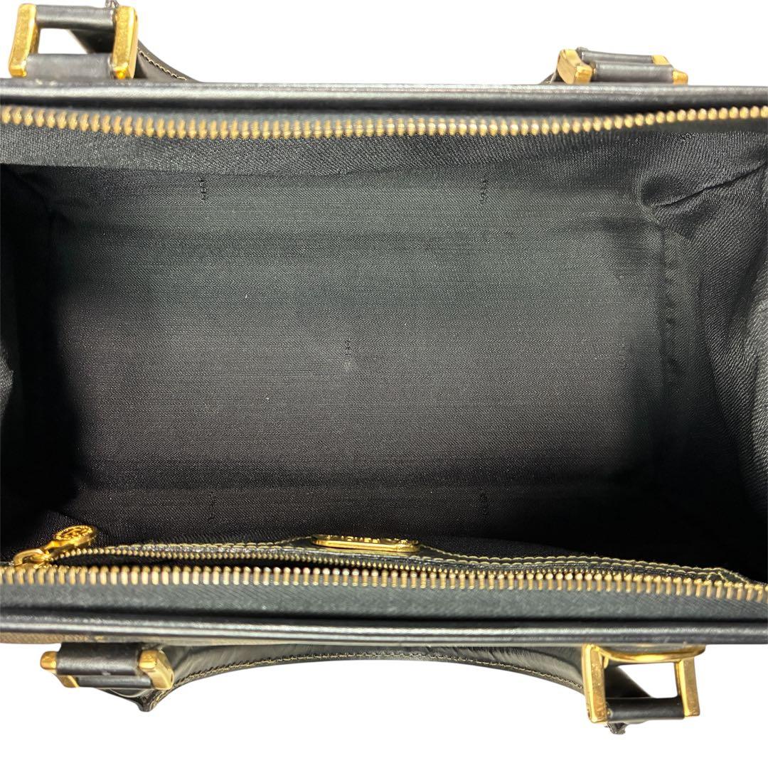 美品✨ FENDI フェンディ ミニボストン ペカン ブラックロゴ