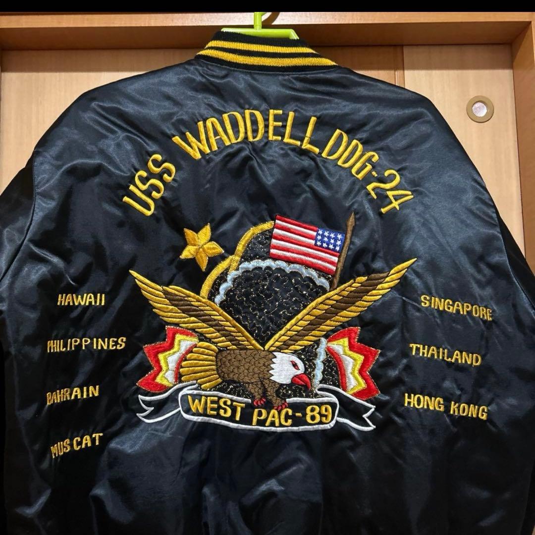 80sUS NAVYスーベニアジャケットWEST PAC-89ヴィンテージ