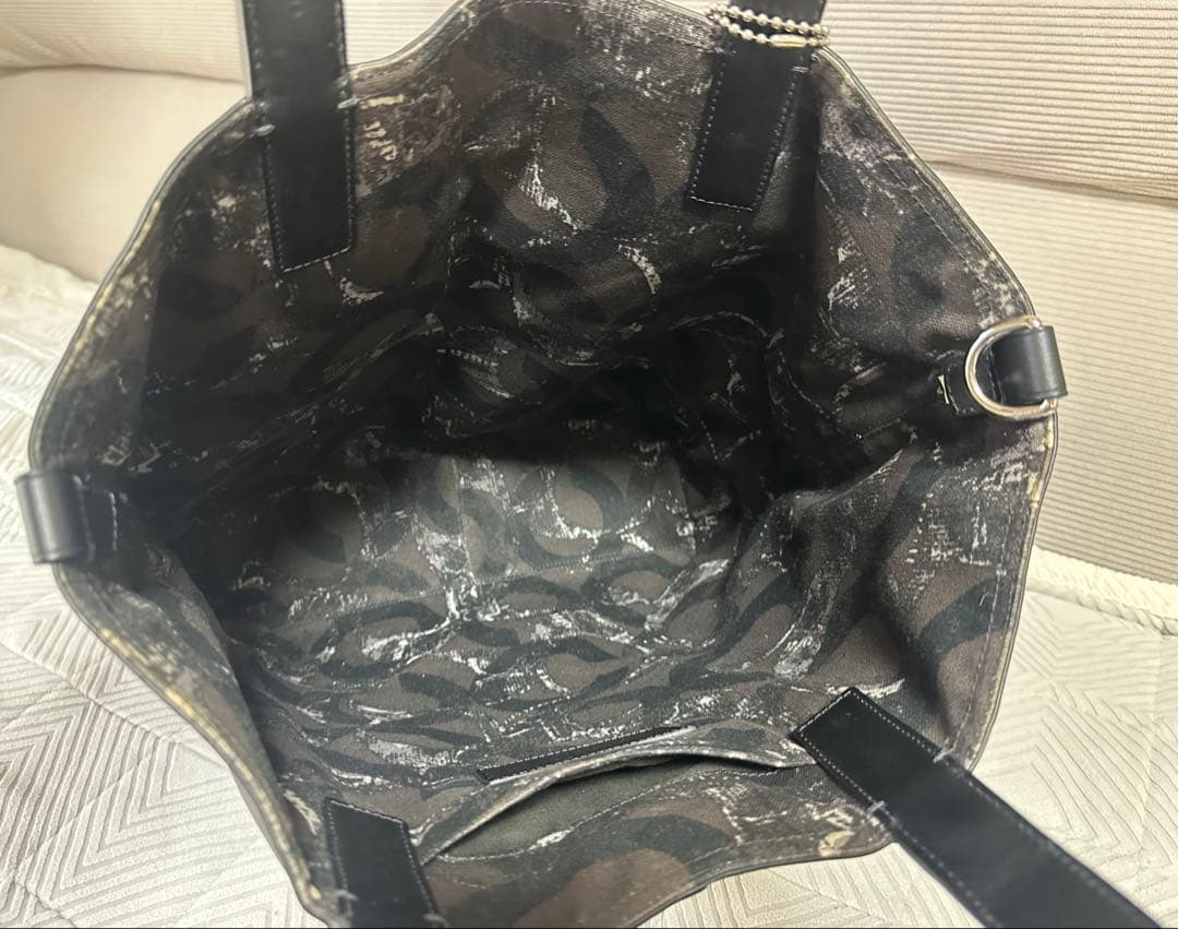 coach トートバッグ ブリーカー レガシー リバーシブル レザー黒