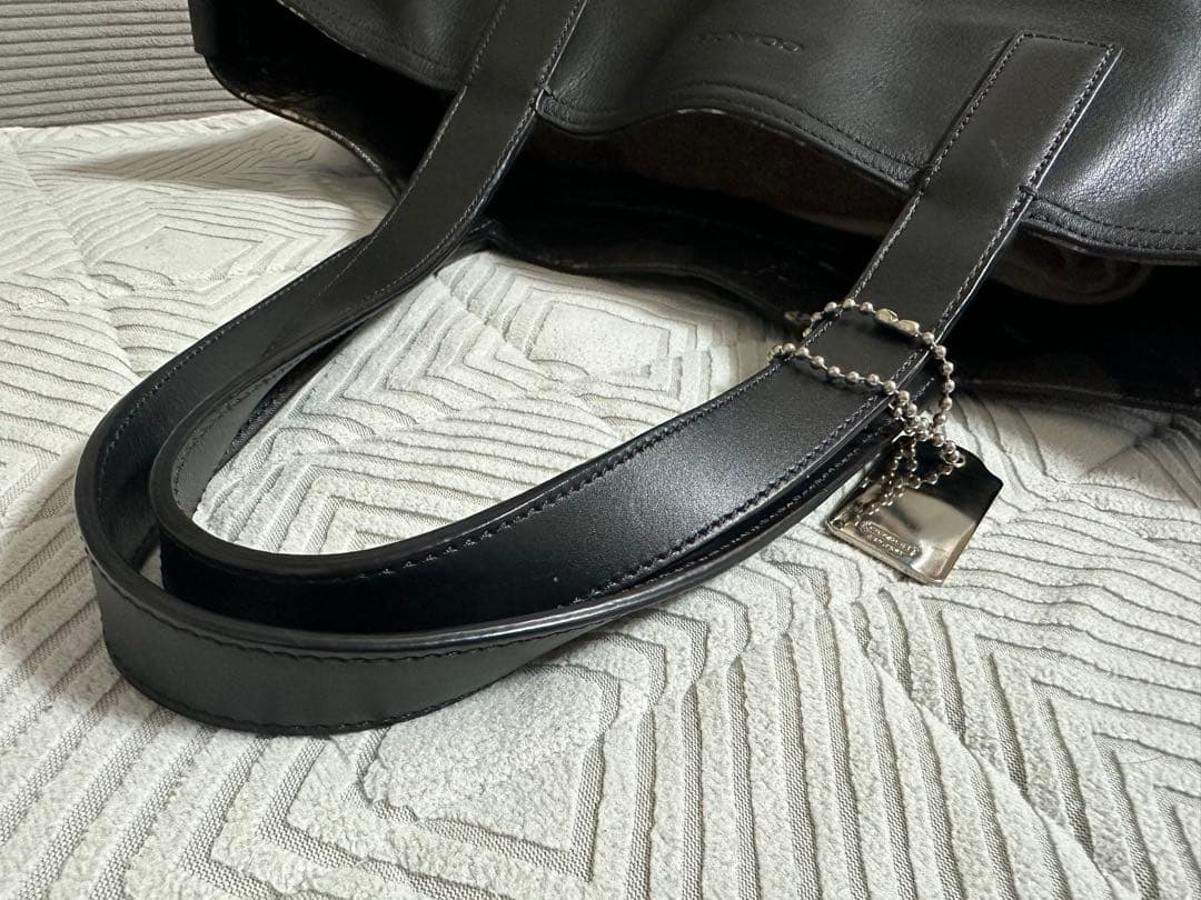 coach トートバッグ ブリーカー レガシー リバーシブル レザー黒