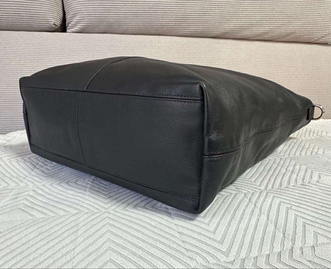 coach トートバッグ ブリーカー レガシー リバーシブル レザー黒