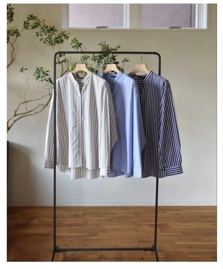 our 綿100%の播州織シャツ