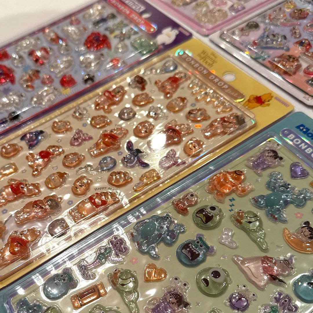 新品☆最安値！ボンボンドロップシール ディズニー 第2弾 6種 セット