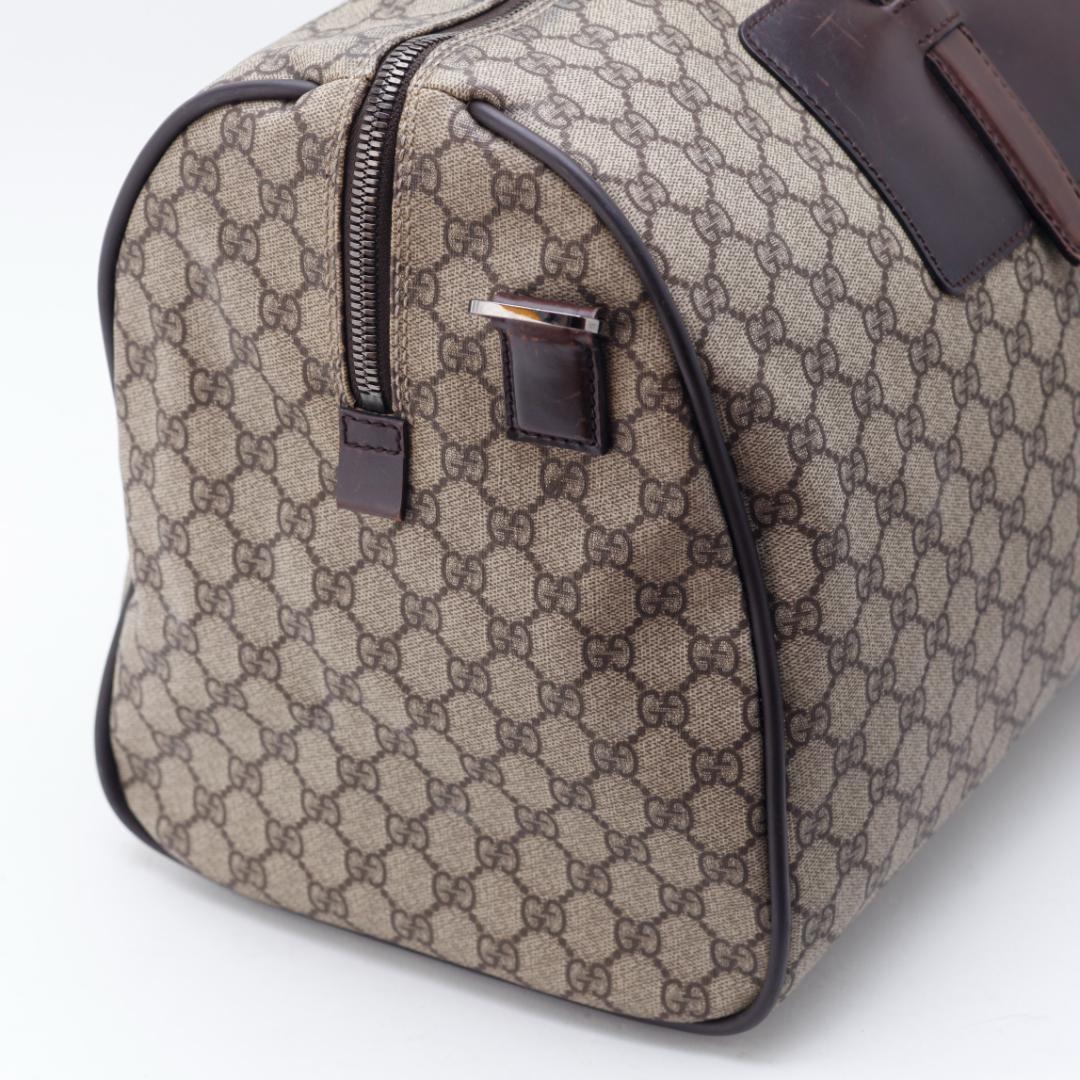 K3962M 美品 グッチ GGスプリーム 2way ボストンバッグ イタリア製